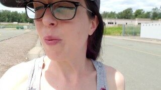 HUGE Piss In A Busy Parking Lot
