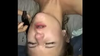 Jennika from Tinder gets facial while talking to her boyfriend
