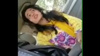 Shy Indian girl unwillingly sucks her boyfriends cock in his car